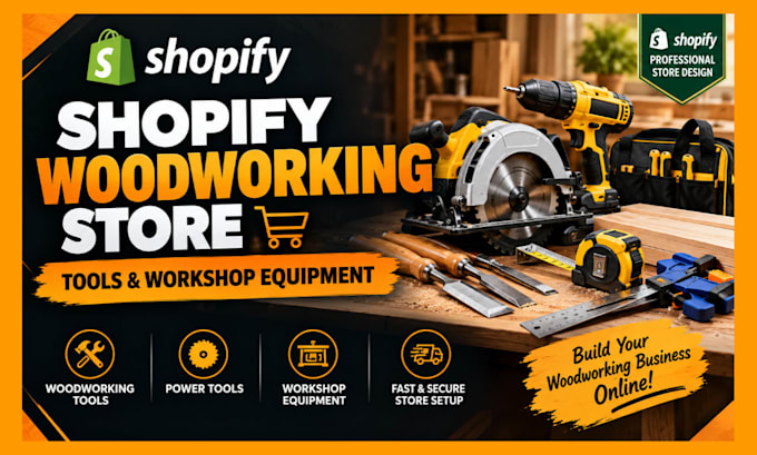 design shopify woodworking tools website workshop equipment ecommerce store site