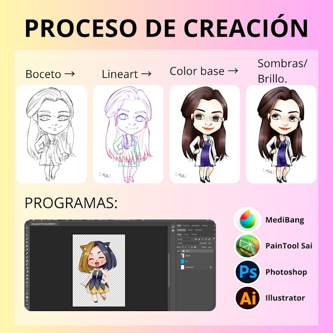 ilustración digital para uso comercial