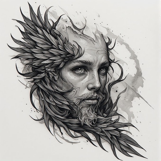 design a modern and minimalist tattoo design