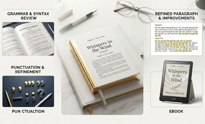 edit and proofread your ebook or book manuscript