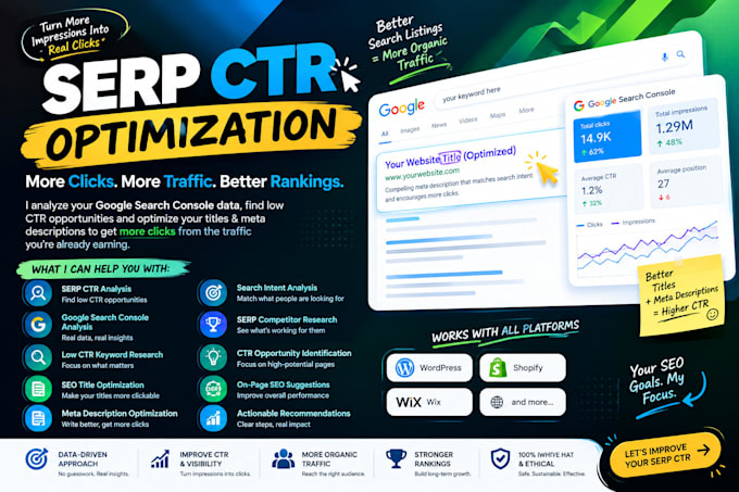 maximize your serp CTR to increase organic traffic improve goggle ranking