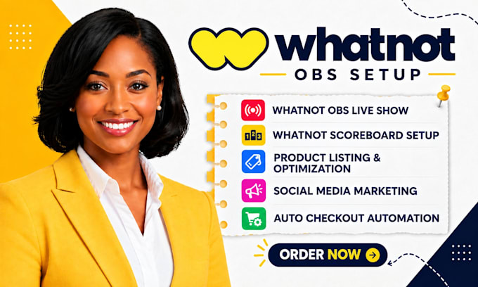 set up whatnot obs, youtube streaming, promote whatnot show, live stream overlay