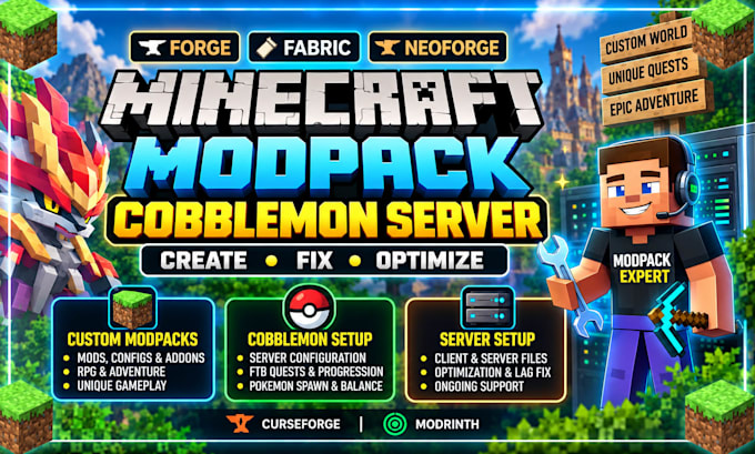 create fix minecraft modpack cobblemon server forge to fabric neoforge developer