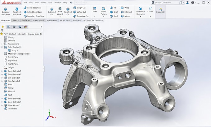 reverse engineer machine parts 3d rendering, assembly design for 3d printing