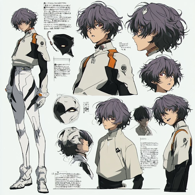 draw professional anime sheet