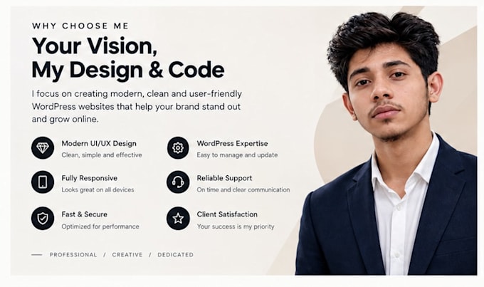 create or redesign a modern responsive wordpress website