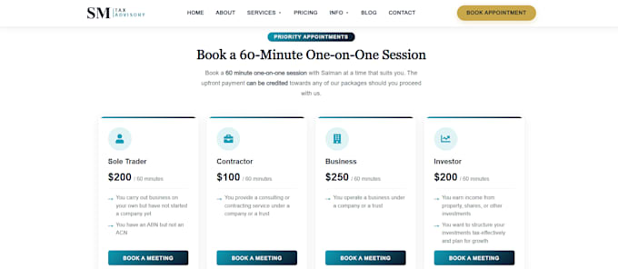build a custom booking website with stripe payment integration