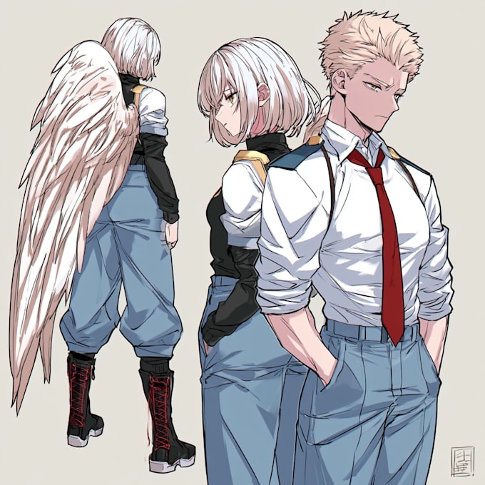 draw professional anime sheet
