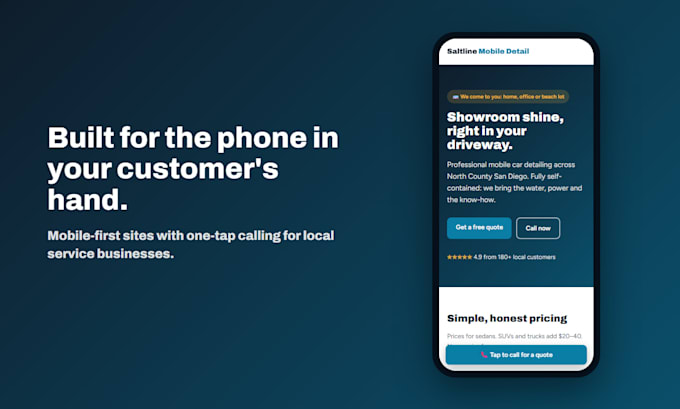 build a website for your home service business