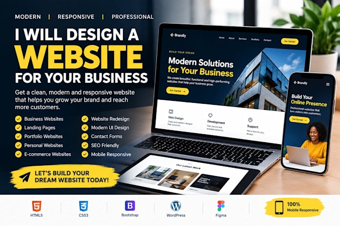 design a stunning website for your brand