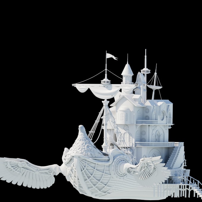 create 3d hard surface models and mechanical asset design