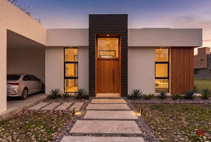 design and draft architectural plans for modern houses