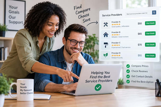 find and compare affordable service providers for you