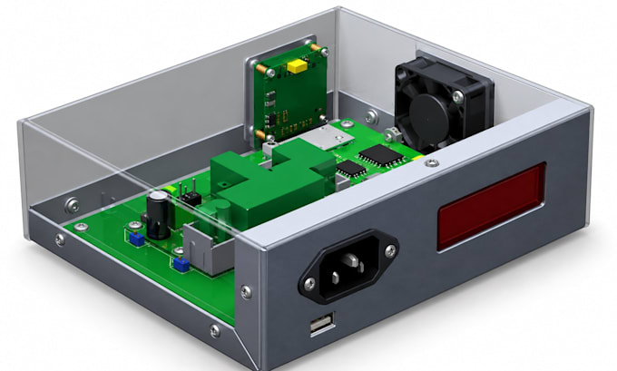 design rapid prototyping, electronics case, pcb design cad, iot housing