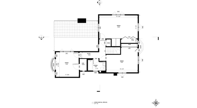 redraw 2d floor plan for garage conversion, adu, granny flat for permit drawing