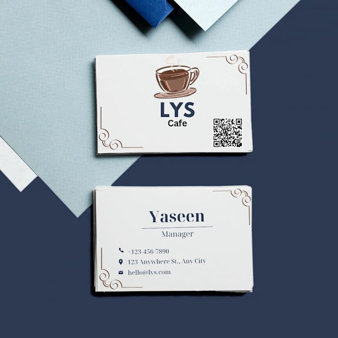 design modern luxury business card with qr code