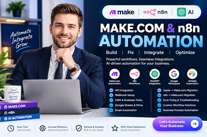 build make com ai automation workflow integrations fix make com automation