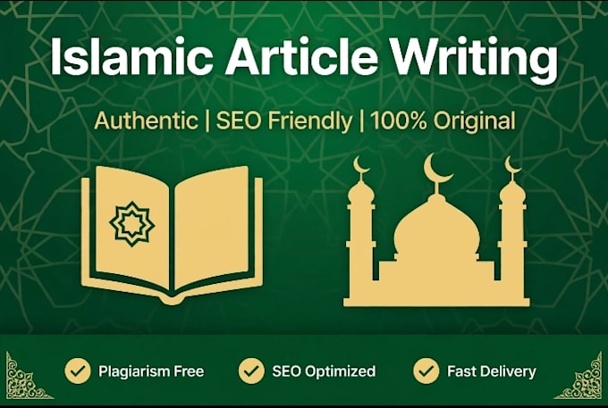 write authentic islamic articles and islamic research content