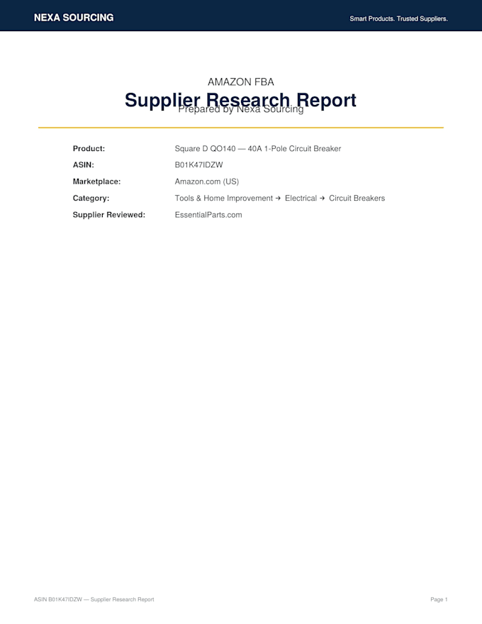 do amazon fba wholesale product sourcing and supplier verification