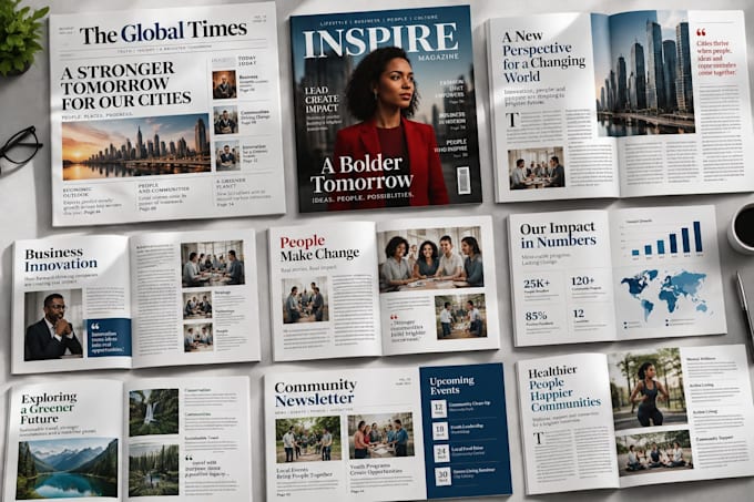 design newspaper and editorial page layout in indesign