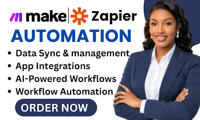 build n8n automation, ai workflow, makecom and zapier integration