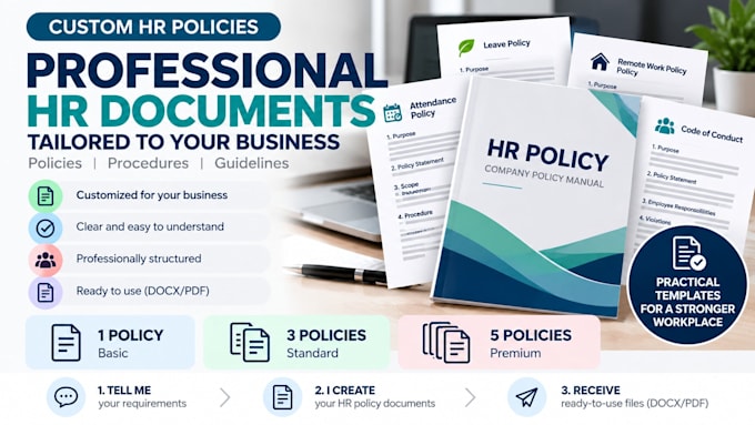 create custom HR policies and employee policies for your business