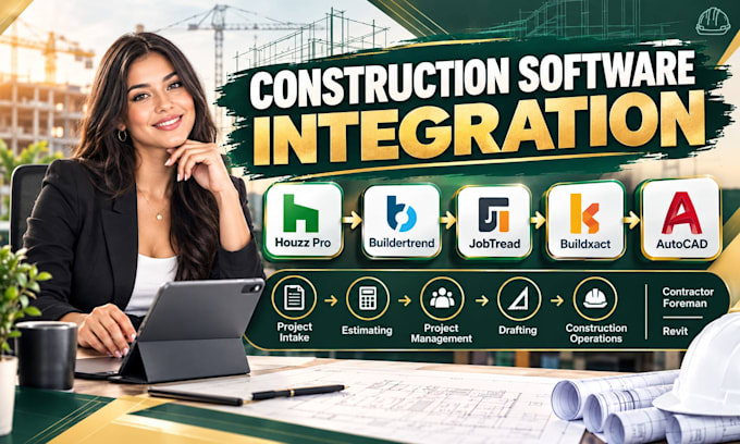 setup houzz pro buildertrend jobtread buildxact contractor foreman autocad revit