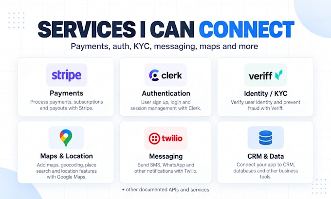 integrate apis and webhooks into your web app