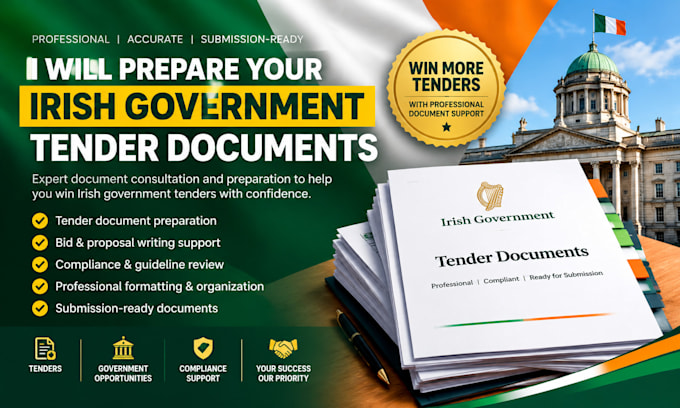 prepare your irish government tender documents