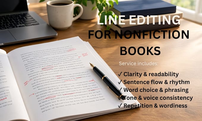 line edit your book for clarity, flow, and readability