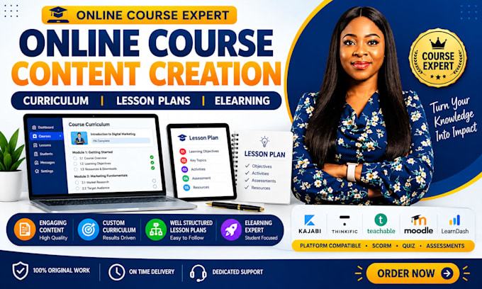 prepare masterclass online course content, curriculum, elearning