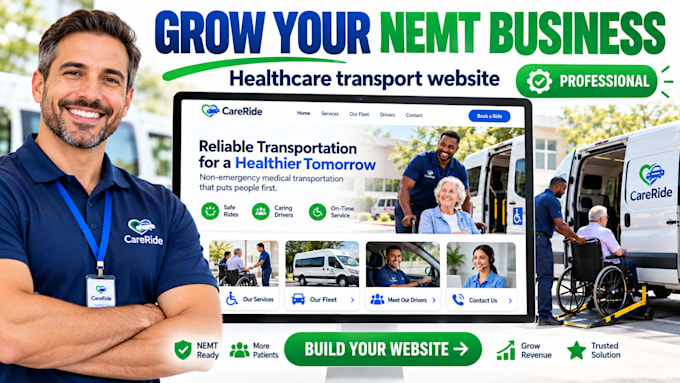 build nemt booking website medical transportation scheduling website