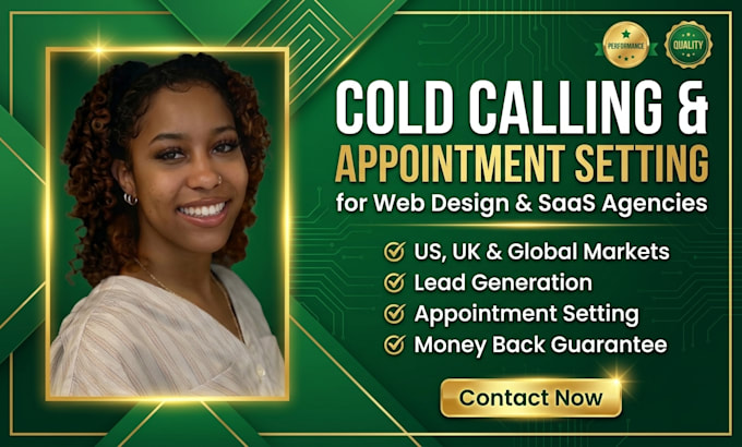do cold calling appointment setting lead generation for web design saas in US