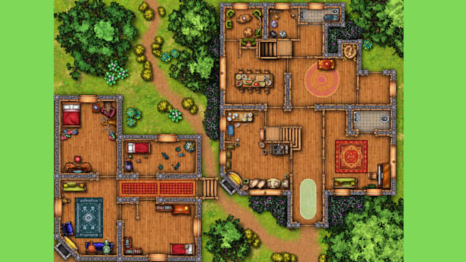 create custom dnd battle maps, rpg maps, ttrpg maps and 2d printable maps