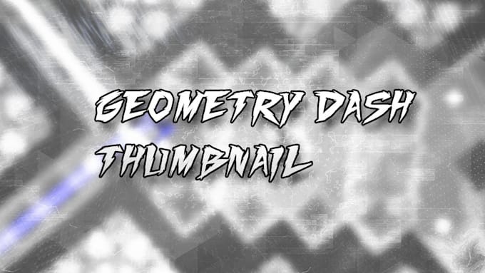 design you a clean geometry dash thumbnail