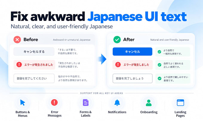 localize your app or website into natural japanese