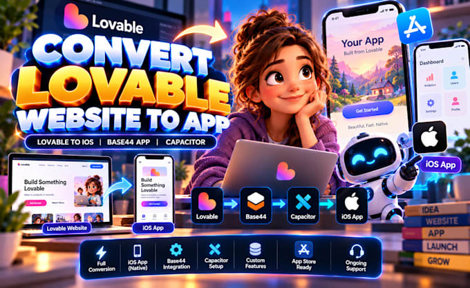 convert lovable website to app lovable to ios base44 app lovable ios capacitor