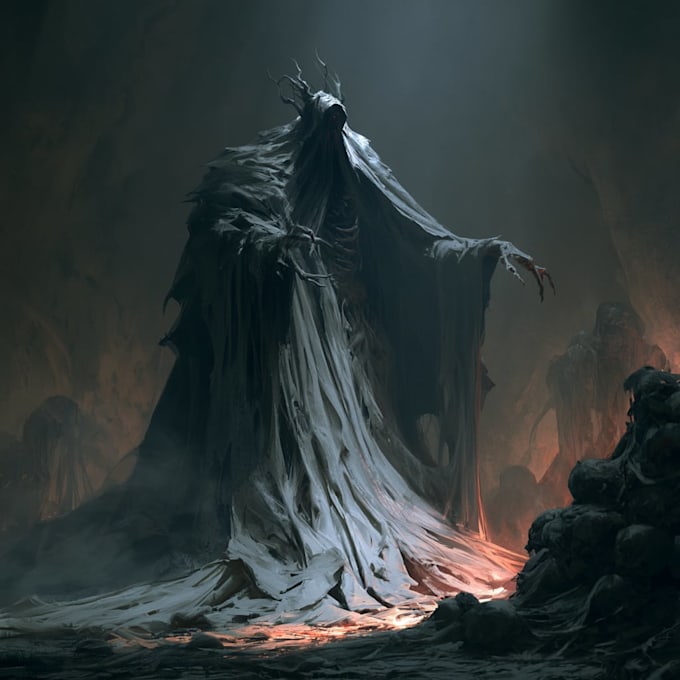 draw dark art and monsters