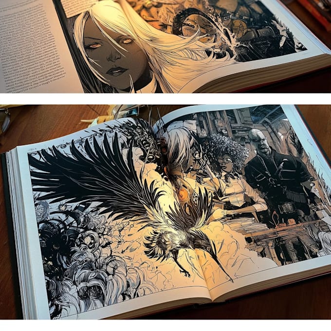 draw comic book illustration manga webtoon