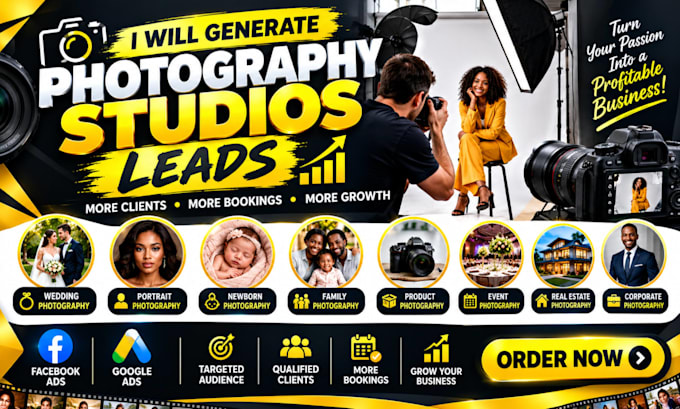 generate qualified photography studio leads using facebook and google ads
