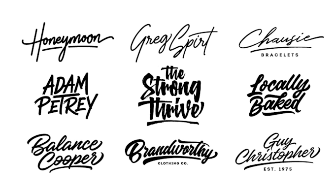 design signature, cursive, handwriting logo