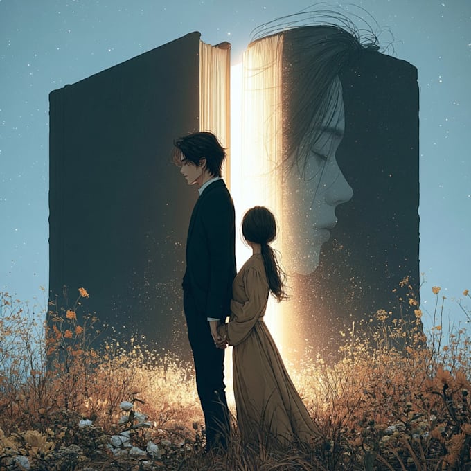 illustrate book cover design, ebook cover design,