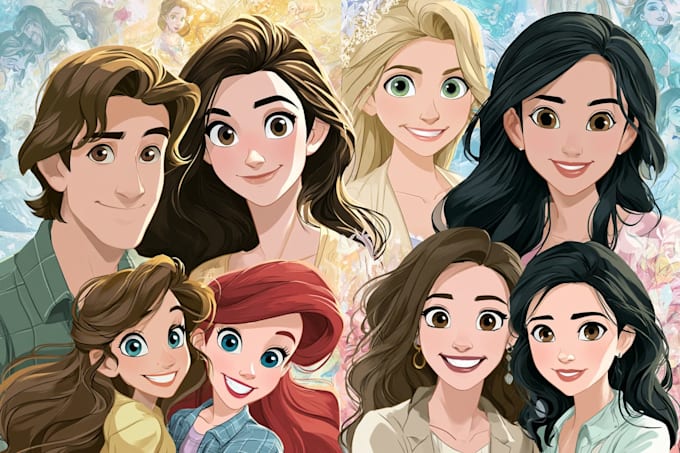 create beautiful whimsical cartoon artwork