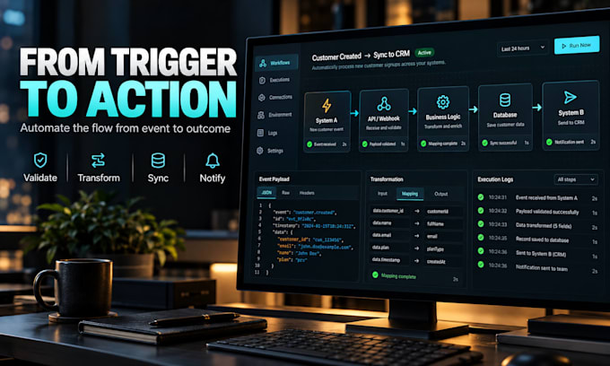 integrate apis and automate your business workflows