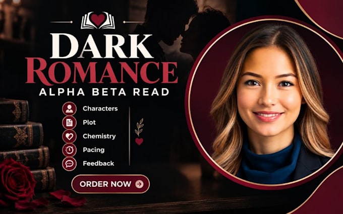 alpha beta read your dark romance manuscript for plot chemistry pacing