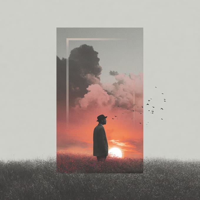create a bold and creative album cover artwork
