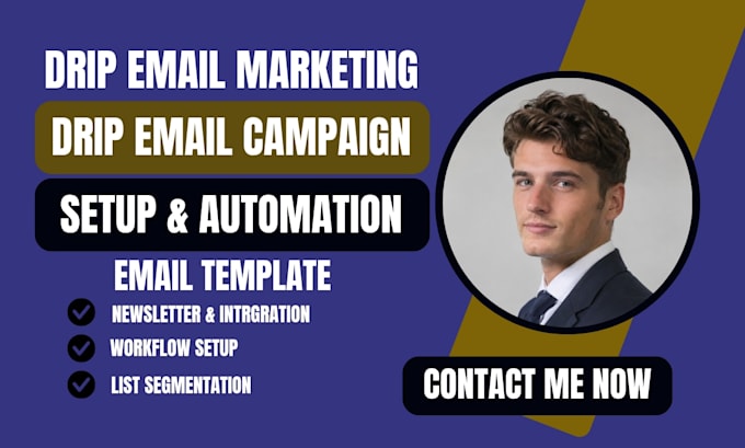 set up drip email marketing automation, campaigns and ecommerce workflows