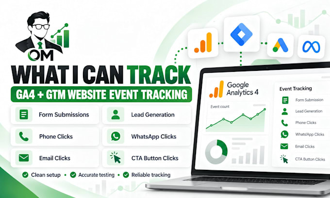 set up ga4 google tag manager and conversion tracking