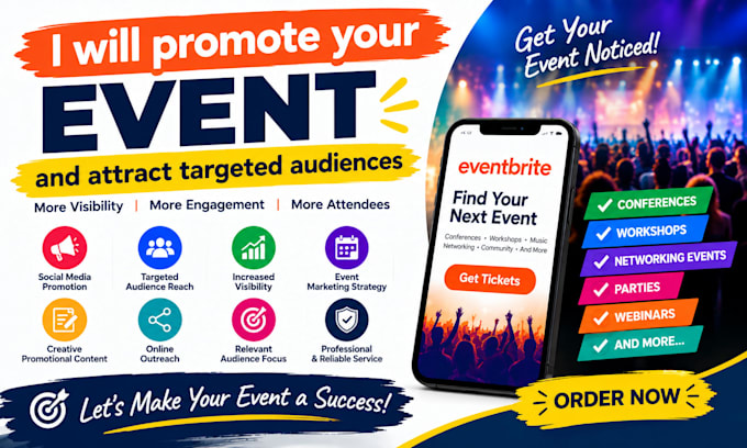promote your event and attract targeted audiences
