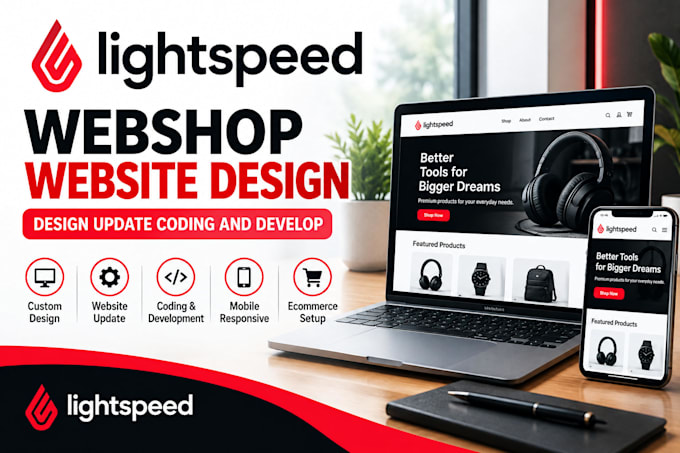 design develop update lightspeed ecommerce website webshop